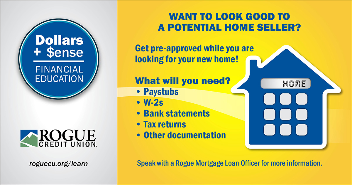 Look good to a potential home seller by getting pre-approved.