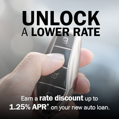 Earn a rate discount up to 1.25%