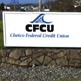 chetco federal credit union sign