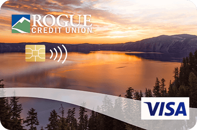 Crater Lake Sunset visa card