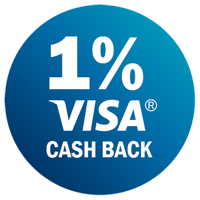 1% Visa Cash Back