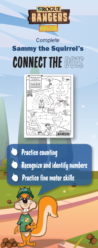 Click here to view Sammy the Squirrel's connect the dots activity